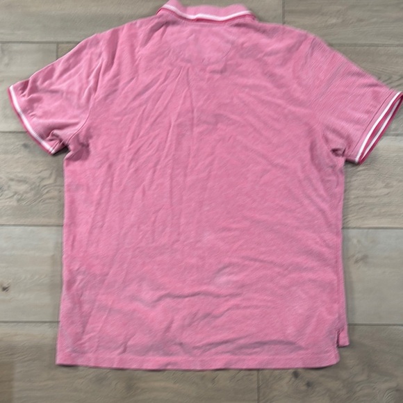 Chaps Men's birdseye pique Pink Polo Short Sleeve Shirt - Picture 9 of 10